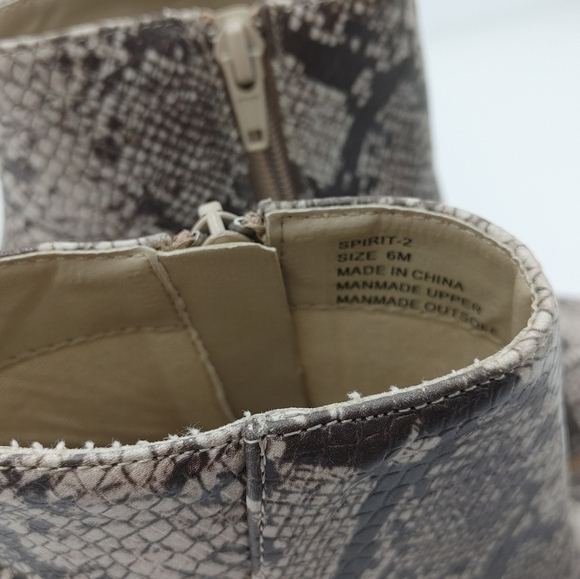 New Matisse snakeskin print boots size 6 - Picture 6 of 9